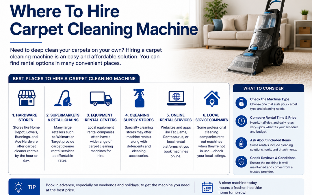Where To Hire Carpet Cleaning Machine