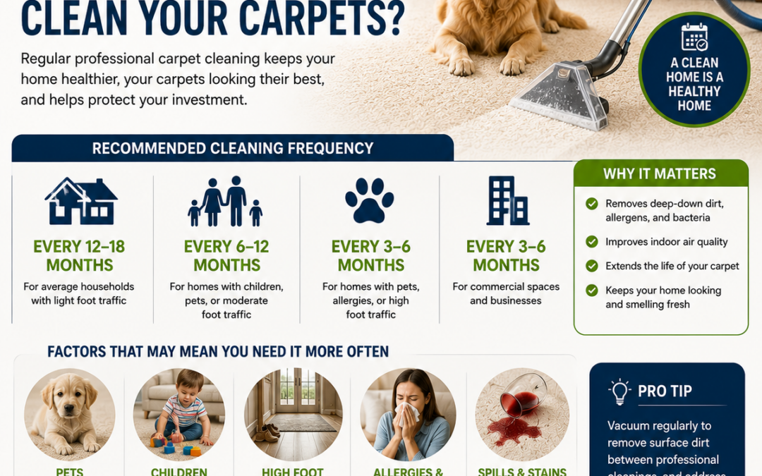How Often Should You Professionally Clean Your Carpets? [Complete Guide 2026]