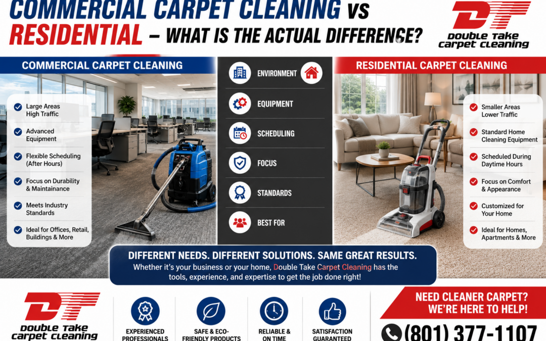 Commercial Carpet Cleaning vs Residential — What Is the Actual Difference?