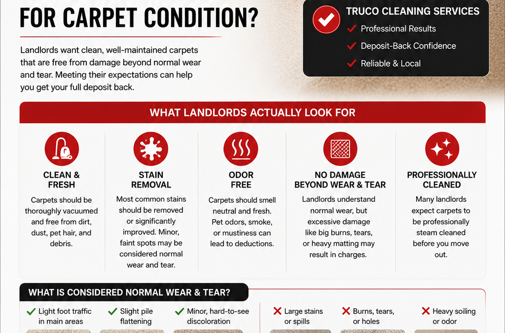 Moving Out Cleaning — What Do Landlords Actually Expect for Carpet Condition?