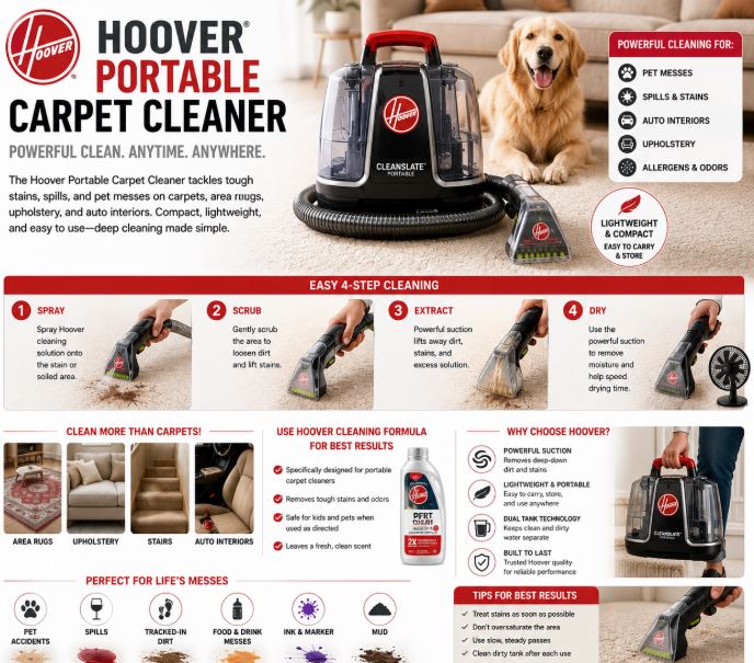 Hoover Portable Carpet Cleaner