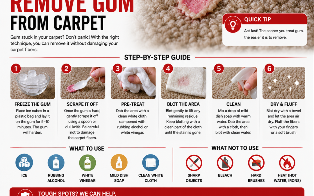 How to Remove Gum from Carpet