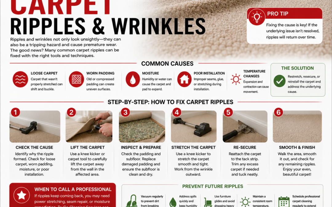 How to Fix Carpet Ripples and Wrinkles