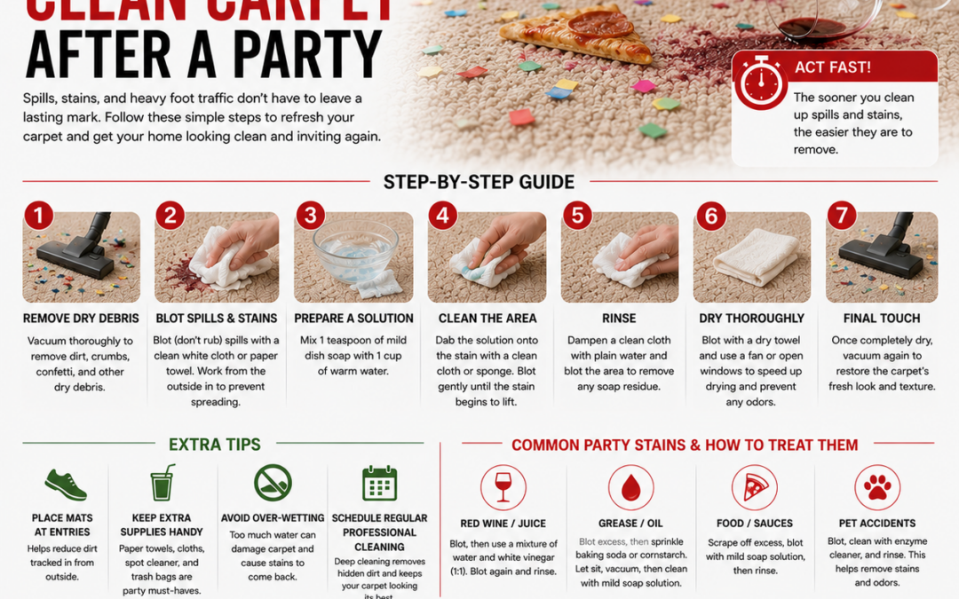 How to Clean Carpet After a Party