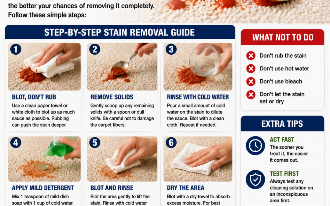 How to Remove Tomato Sauce from Carpet