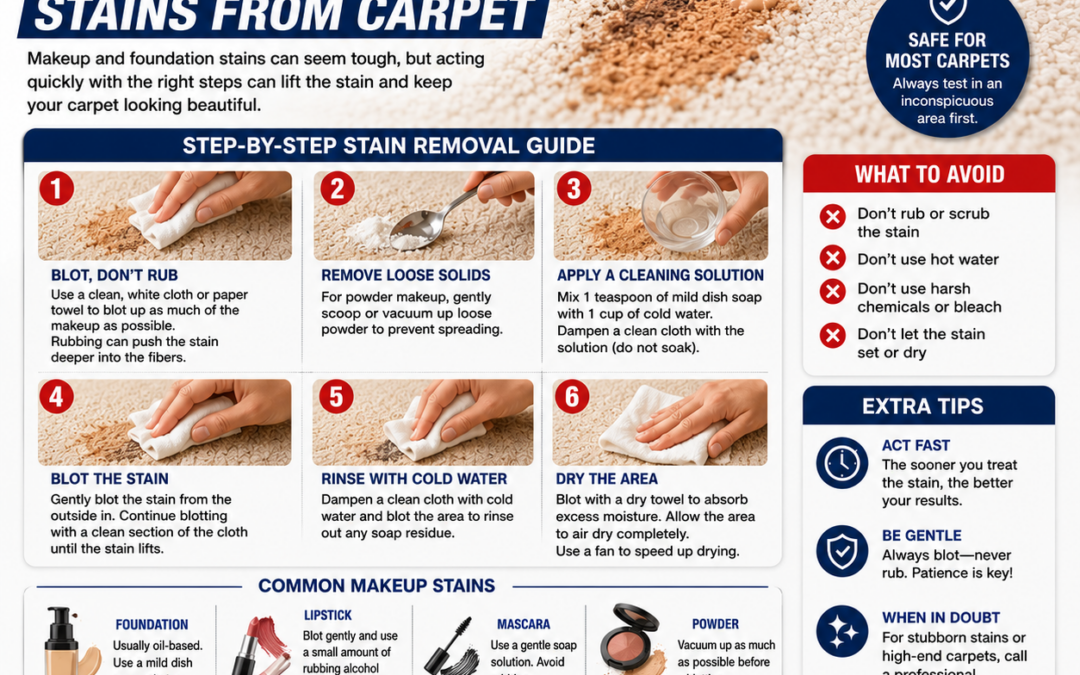 How to Remove Makeup and Foundation Stains from Carpet