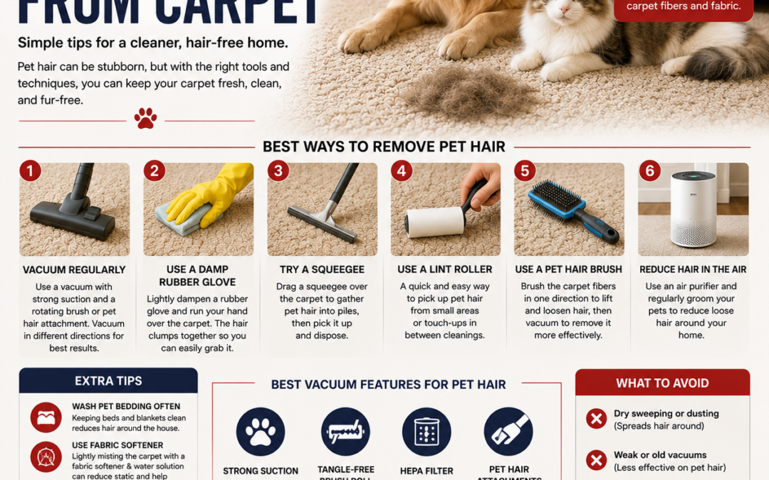 How to Remove Pet Hair from Carpet